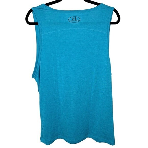 Under Armour HeatGear Tank Top sz XL * Sleeveless UA Logo Singlet Running Gym - Picture 2 of 5